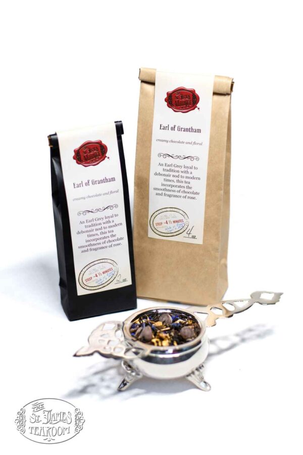St James Online Tea Shop Loose Leaf Black Tea - Earl of Grantham Bags and Leaves