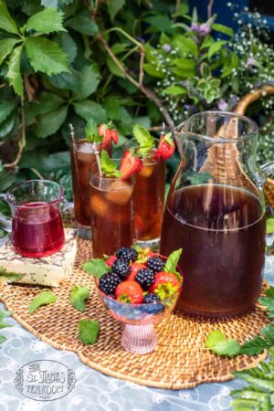 Online Tea Shop Loose Leaf Black Tea - Afternoon in Mansfield Park Iced Tea Fruity Strawberry Blackberry