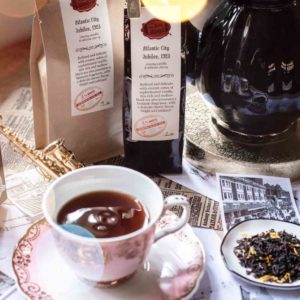 Online Tea Shop Loose Leaf Black Tea - Atlantic City Jubilee 1923 in Teacup Fruity Cherry Vanilla