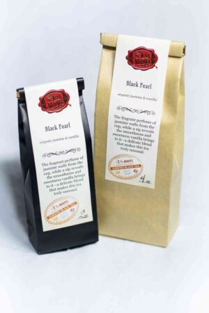 Online Tea Shop Loose Leaf Black Tea - Black Pearl Bags Vanilla Jasmine