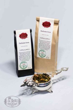Online Tea Shop Loose Leaf Green Tea - Charleston Green Bags and Leaves Nutty Fruity