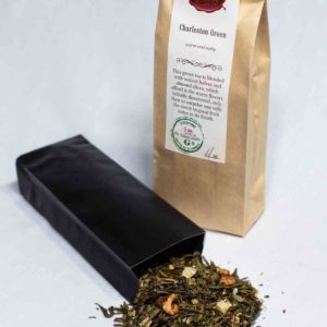 Online Tea Shop Loose Leaf Green Tea - Charleston Green Leaves in Bag Nutty Fruity