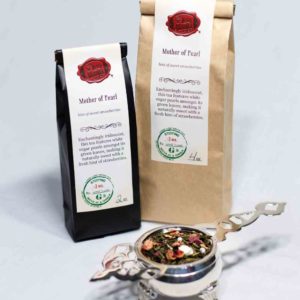 Online Tea Shop Loose Leaf Green Tea - Mother of Pearl Bags and Leaves Fruity Strawberry