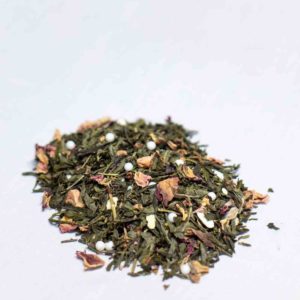 Online Tea Shop Loose Leaf Green Tea - Mother of Pearl Leaves Fruity Strawberry