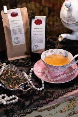 Online Tea Shop Loose Leaf Green Tea - Mother of Pearl in Cup Fruity Strawberry