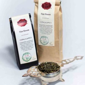 Online Tea Shop Loose Leaf Green Tea - Plum Blossom Bags and Leaves Fruity Plum