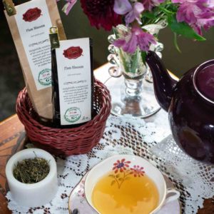 Online Tea Shop Loose Leaf Green Tea - Plum Blossom in Cup Fruity Plum