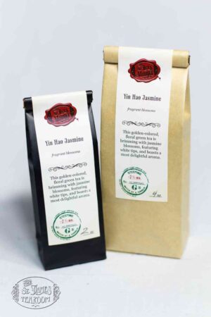 Online Tea Shop Loose Leaf Green Tea - Yin Hao Jasmine Bags Classic Floral