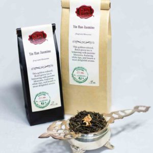 Online Tea Shop Loose Leaf Green Tea - Yin Hao Jasmine Bags and Leaves Classic Floral