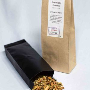 Online Tea Shop Caffeine Free Herbal Tea - Harvest Apple Chamomile Leaves in Bag Sweet Fall Autumn Cinnamon Sleepytime Nighttime