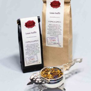 Online Tea Shop Caffeine Free Herbal Tea - Lemon Souffle Bags and Leaves Smooth Vanilla Floral Rooibos