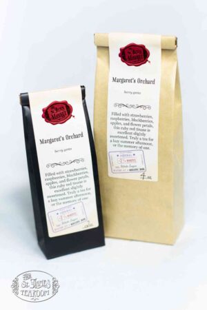 Online Tea Shop Caffeine Free Herbal Tea - Margaret's Orchard Bags Strawberry Blackberry Raspberry Summer Tisane