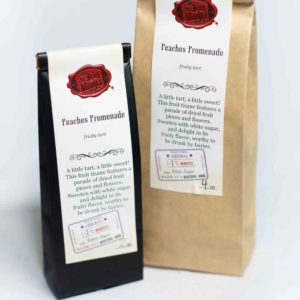 Online Tea Shop Caffeine Free Herbal Tea - Peaches Promenade Bags Fruity Tart Tisane Iced