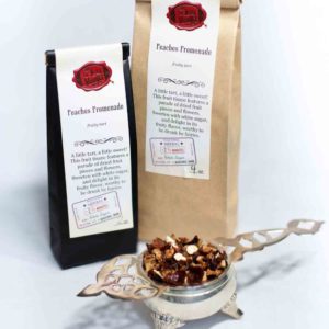 Online Tea Shop Caffeine Free Herbal Tea - Peaches Promenade Bags and Leaves Fruity Tart Tisane Iced
