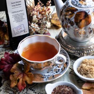Online Tea Shop Caffeine Free Herbal Tea - Sweet Autumn Crisp Rooibos in Teacup Fall Pineapple