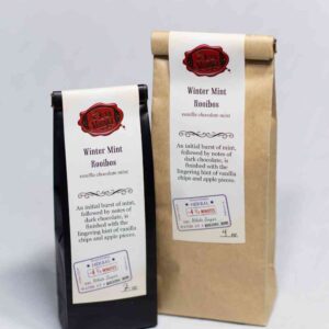 Online Tea Shop Caffeine Free Herbal Tea - Winter Mint Rooibos Bags Sweet Chocolate Vanilla Apple