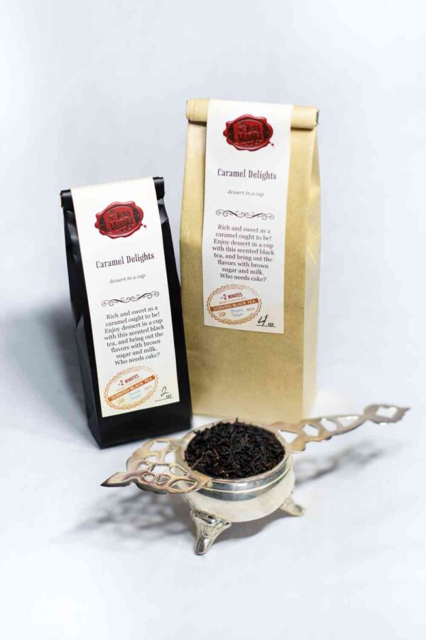 Online Tea Shop Loose Leaf Black Tea - Caramel Delights Bags and Leaves Sweet Dessert