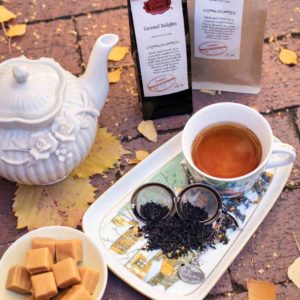 Online Tea Shop Loose Leaf Black Tea - Caramel Delights in Teacup Sweet Dessert