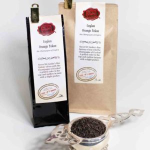 Online Tea Shop Loose Leaf Black Tea - Ceylon Orange Pekoe Bags and Leaves Mellow Pucker India Breakfast