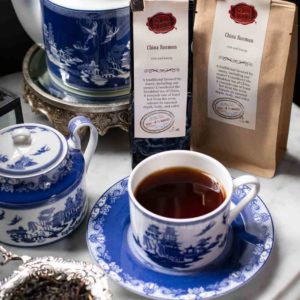 Online Tea Shop Loose Leaf Black Tea - China Keemun in Teacup Rich Toasty Breakfast