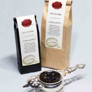 Online Tea Shop Loose Leaf Black Tea - Earl a la Creme Bags and Leaves Smooth Creamy Vanilla Earl Grey