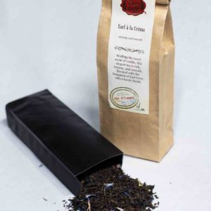 Online Tea Shop Loose Leaf Black Tea - Earl a la Creme Leaves in Bag Smooth Creamy Vanilla Earl Grey