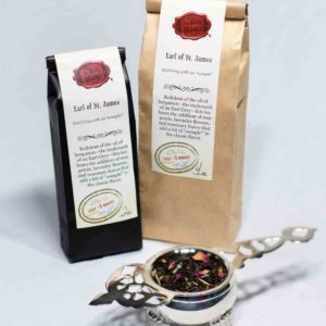 Online Tea Shop Loose Leaf Black Tea - Earl of St. James Bags and Leaves Floral Rose Lavender Earl Grey