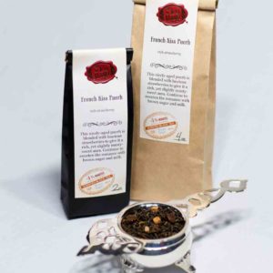 Online Tea Shop Loose Leaf Black Tea - French Kiss Puerh Bags and Leaves Rich Strawberry