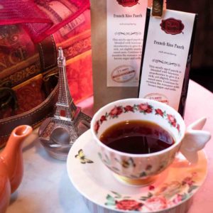 Online Tea Shop Loose Leaf Black Tea - French Kiss Puerh in Teacup Rich Strawberry