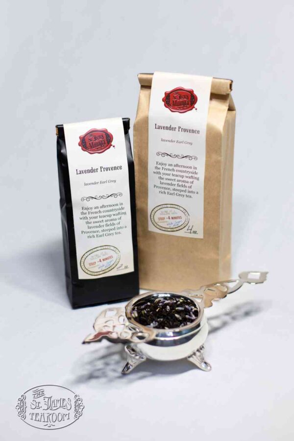 Online Tea Shop Loose Leaf Black Tea - Lavender Provence Bags and Leaves Earl Grey