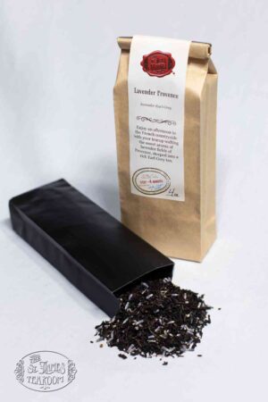 Online Tea Shop Loose Leaf Black Tea - Lavender Provence Leaves in Bag Earl Grey