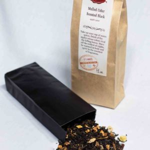 Online Tea Shop Loose Leaf Black Tea - Mulled Cider Scented Black Leaves in Bag Apple Spice Fall Autumn