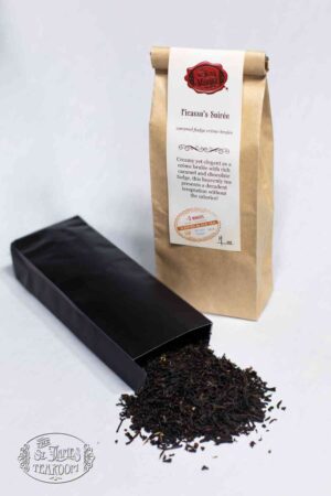 Online Tea Shop Loose Leaf Black Tea - Picasso's Soiree Leaves in Bag Sweet Caramel Dessert