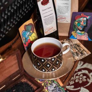 Online Tea Shop Loose Leaf Black Tea - Picasso's Soiree in Teacup Sweet Caramel Dessert