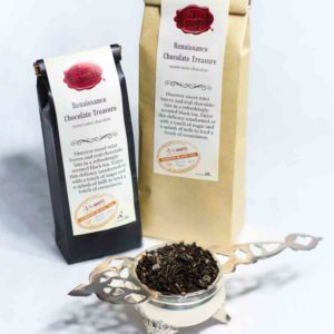 Online Tea Shop Loose Leaf Black Tea - Renaissance Chocolate Treasure Bags and Leaves Sweet Chocolate Mint