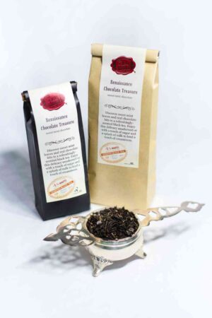 Online Tea Shop Loose Leaf Black Tea - Renaissance Chocolate Treasure Bags and Leaves Sweet Chocolate Mint