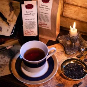 Online Tea Shop Loose Leaf Black Tea - Renaissance Chocolate Treasure in Teacup Sweet Chocolate Mint