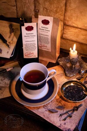Online Tea Shop Loose Leaf Black Tea - Renaissance Chocolate Treasure in Teacup Sweet Chocolate Mint