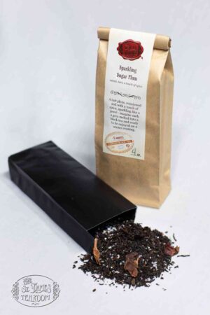 Online Tea Shop Loose Leaf Black Tea - Sparkling Sugar Plum Leaves in Bag Tart Plum Winter