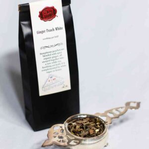 Online Tea Shop Loose Leaf White Tea - Ginger Peach White Bags and Leaves Organic Spice Upset Stomach
