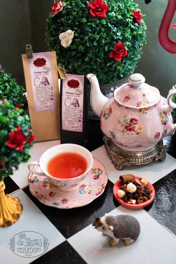 St James Tearoom Online Tea Shop Loose Leaf Herbal Seasonal - Flamingo Croquet