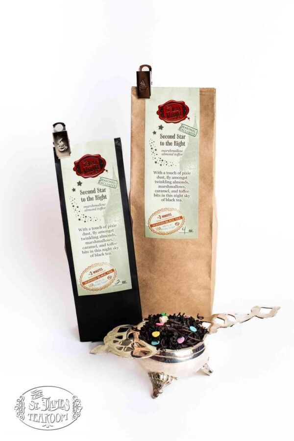 Online Tea Shop Loose Leaf Black Tea - Second Star to the Right with Tea Leaves