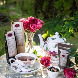 Online Tea Shop Loose Leaf Black Tea - Amaretto Rose vignette with three bags