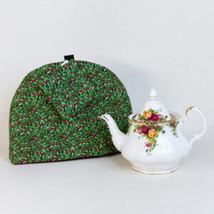 Online Tea shop gifts for tea lovers Tea cozy Winter Holly Berries