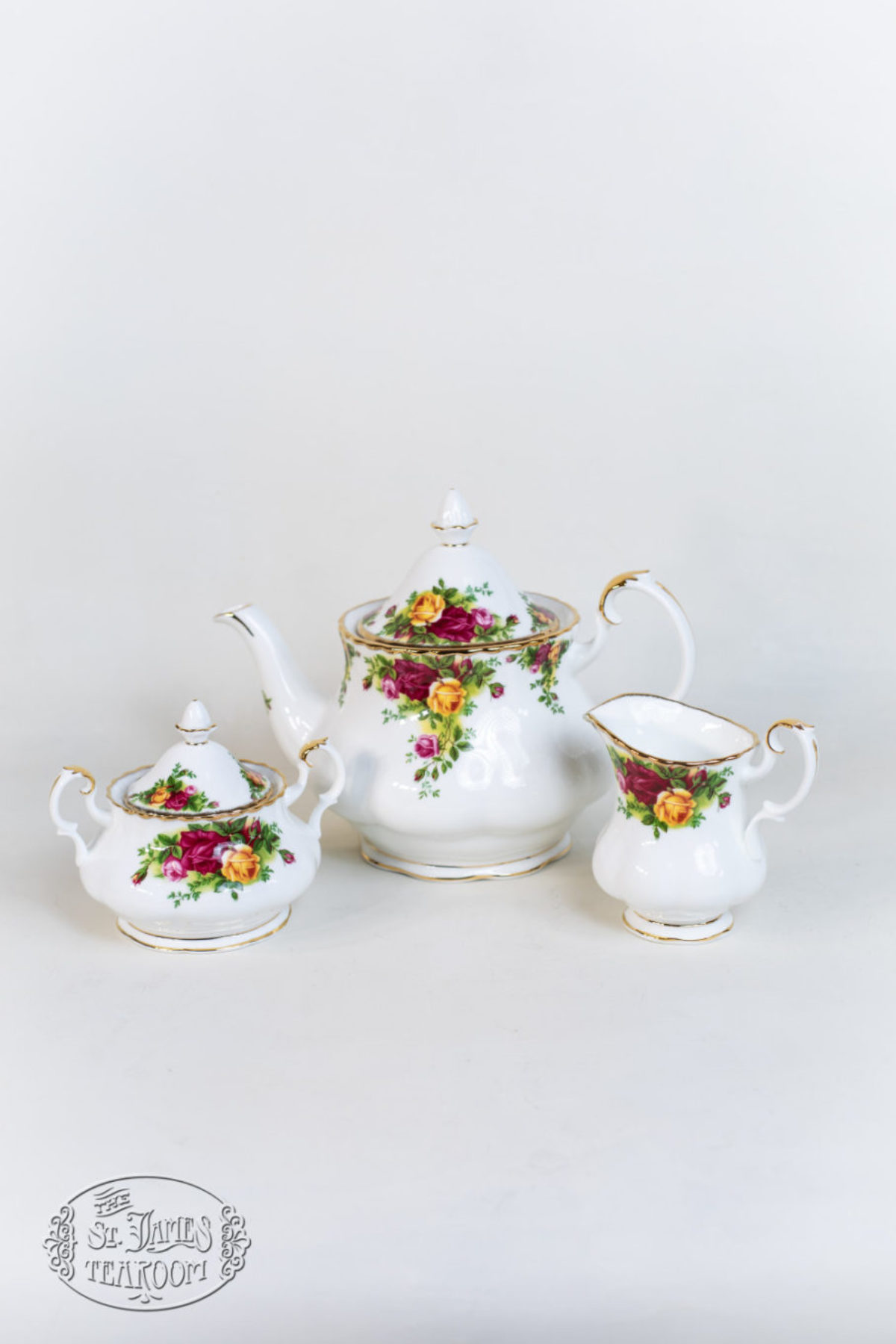 Royal Albert Old Country Roses 3-Piece Tea Set