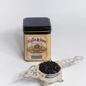 Online Tea Shop Loose Leaf Black tea - J P Morgan Higbie and Sons tin and tea infuser