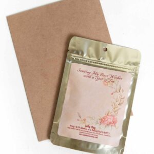 Online Tea Shop Gifts for Tea Lover Summer Birthday Anniversary Blank Card Back