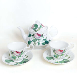 Online Tea Shop Gifts for Tea Lovers Redoute Rose teapot and two cups