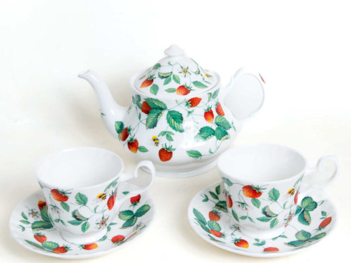 Alpine Strawberry Fine Bone China