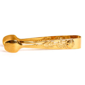 Online Tea Shop Gifts for Tea Lovers Rose Handle Sugar Tongs Gold